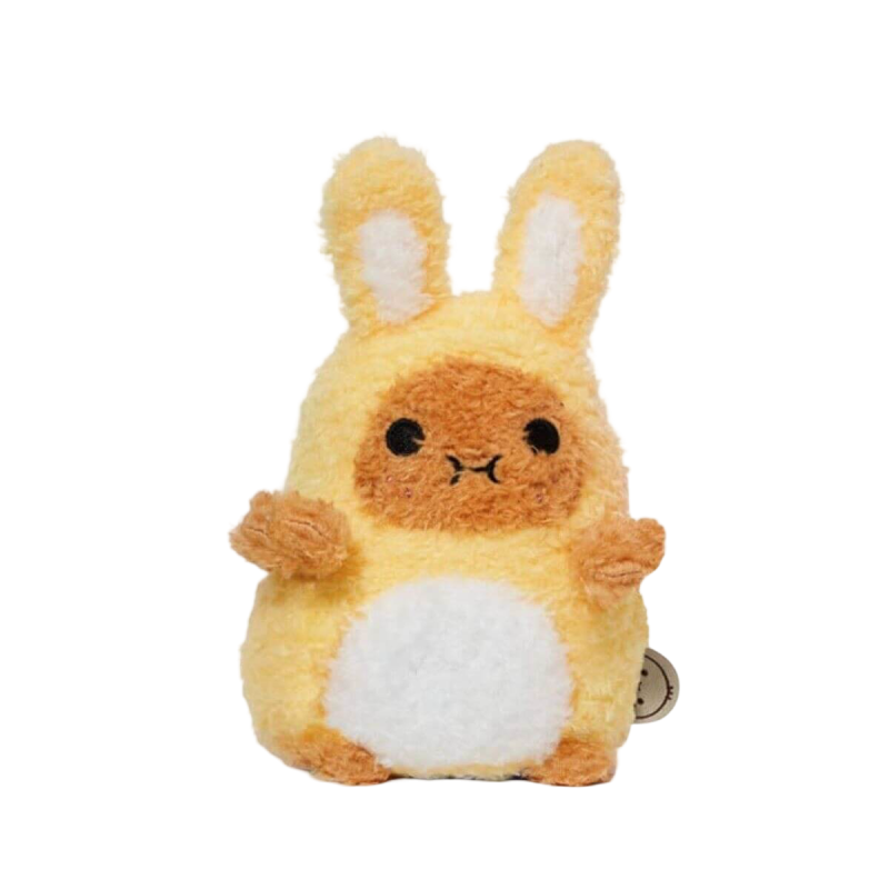 Noodoll 薯仔家族 Ricespud 兔兔薯（黃）迷你坐姿毛絨玩具
