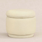 Babyletto Enoki 儲物腳凳 - 象牙色天鵝絨格子