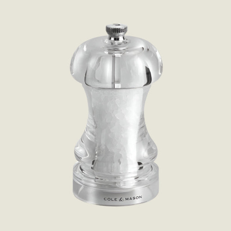 Cole & Mason 145 Capstan 115mm/ 4.5in Acrylic Salt Mill