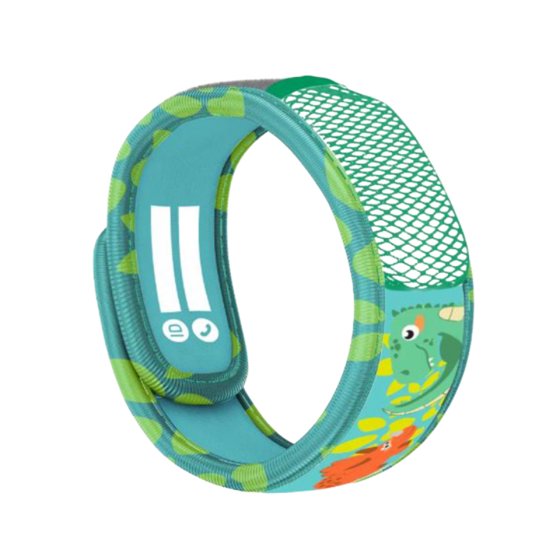 Para'kito Kids Wristband Green Dinosaur with 2 Refill Pellets