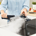 Fissler Vitavit Premium Pressure Cooker 22cm/6L+3.5l W/ Steamer Insert & Tripod Glass Lid