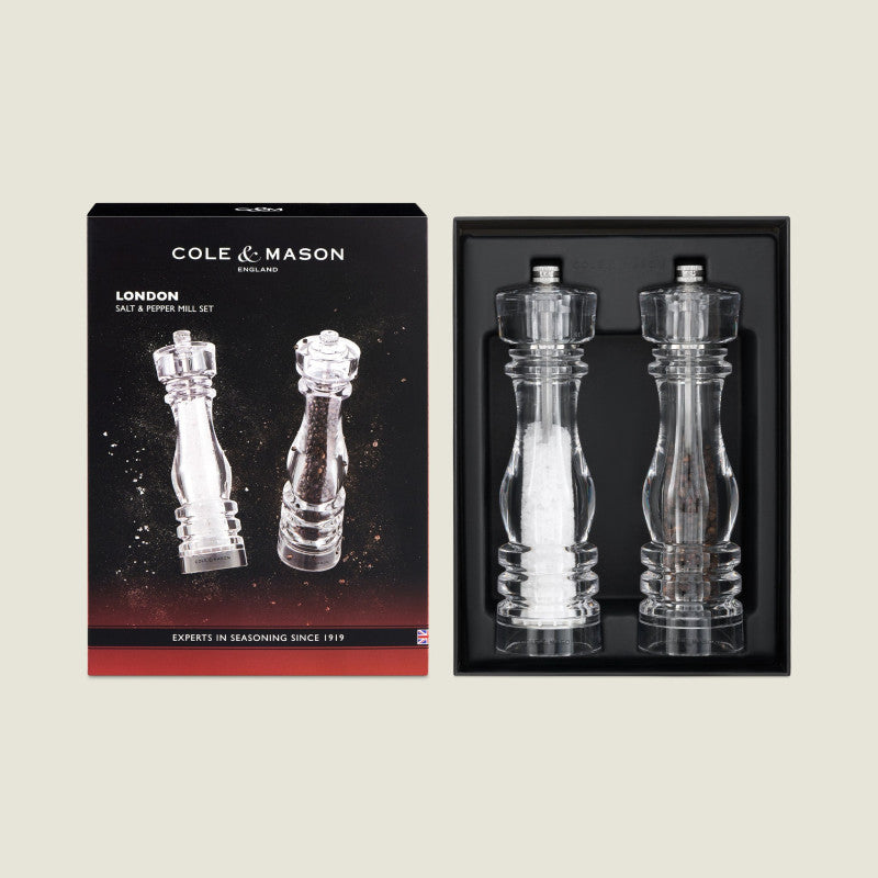 Cole & Mason London 180mm/ 7in Acrylic Salt Mill