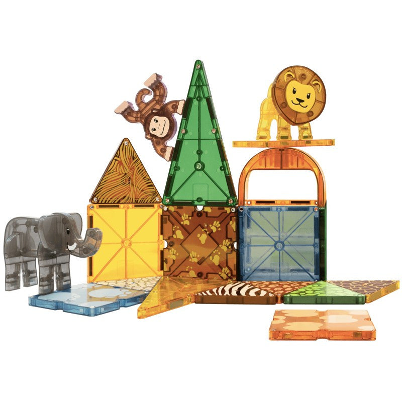 Magna-Tiles 野生動物主題 25 件套裝