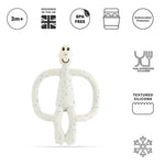 Matchstick Monkey Original Teething Toy With Tail - Confetti Cream
