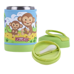 Nuby Stainless Steel 3D Food Jar with Silicone Spoon 430ml