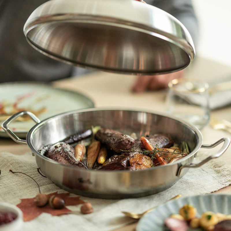 Fissler Original-Profi Stainless Steel Serving Pan W/Lid