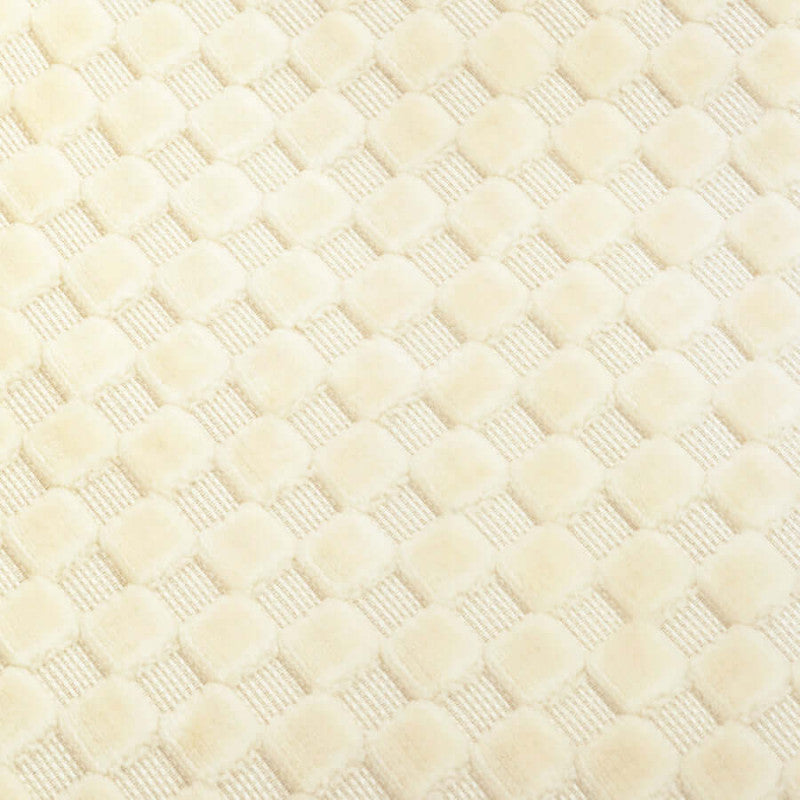 Babyletto Madison Swivel Glider - Ivory Velvet Checker with Light Wood Base