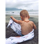 Malabar Baby Organic Reversible Snug Blanket - Sardinian Summer