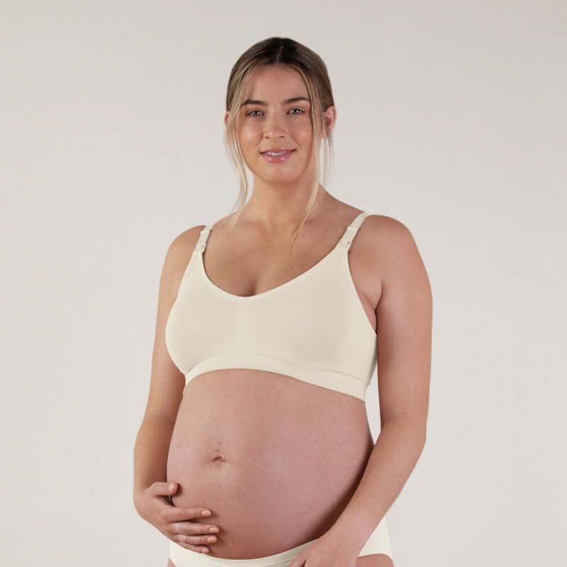 Bravado Designs Body Silk Seamless Sustainable Nursing Bra - Antique White