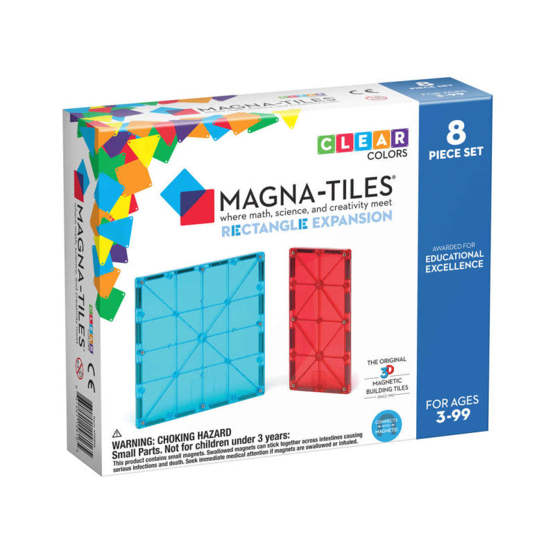Magna-Tiles 長方形擴充包 8 件套