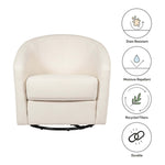 Babyletto Madison Swivel Glider - Performance Natural Eco-Twill
