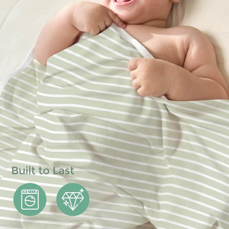 Momcozy Hooded Baby Towel Ultra Soft 2 in a pack - Wondrous Green Orchard L 70x70cm