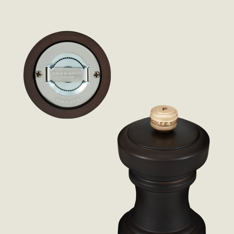 Cole & Mason Hoxton 104mm/ 4in Dark Chocolate Salt Mill