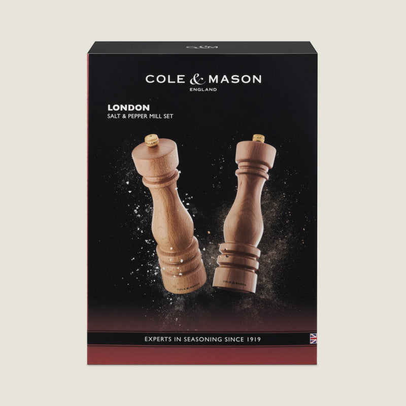 Cole & Mason London 220mm/ 8in Natural Beech Gift Set