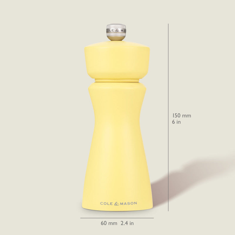 Cole & Mason Kenton 150mm/ 6in Turmeric Salt & Pepper Mill