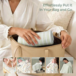 Momcozy Hooded Baby Towel Ultra Soft 2 in a pack - Wondrous Green Orchard L 70x70cm
