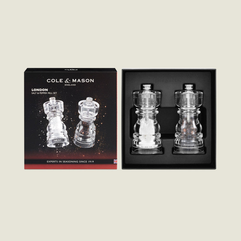 Cole & Mason London 130mm/ 5in Acrylic Pepper Mill