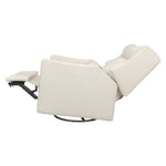 Babyletto Kiwi Plus 電動躺椅/旋轉搖椅，帶電動可調式頭枕和 USB 接口 - 象牙白圈絨