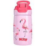 Nuby No-Spill Thirsty Kids Stainless Steel Reflex Flip-it 300ml