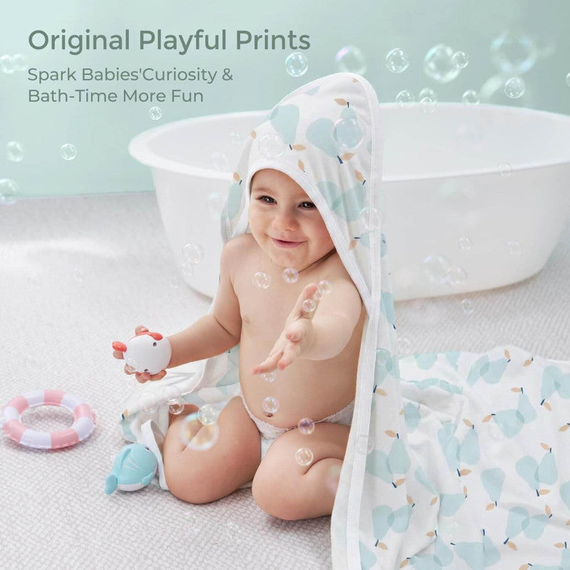Momcozy Hooded Baby Towel Ultra Soft 2 in a pack - Pearabloo