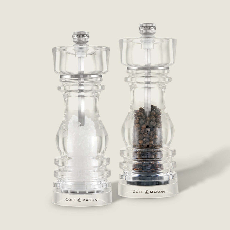 Cole & Mason London 180mm/ 7in Acrylic Salt & Pepper Set