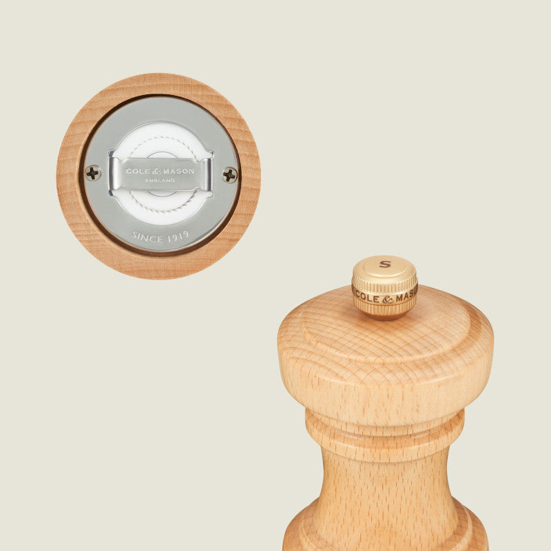 Cole & Mason Hoxton 104mm/ 4in Natural Beech Pepper Mill