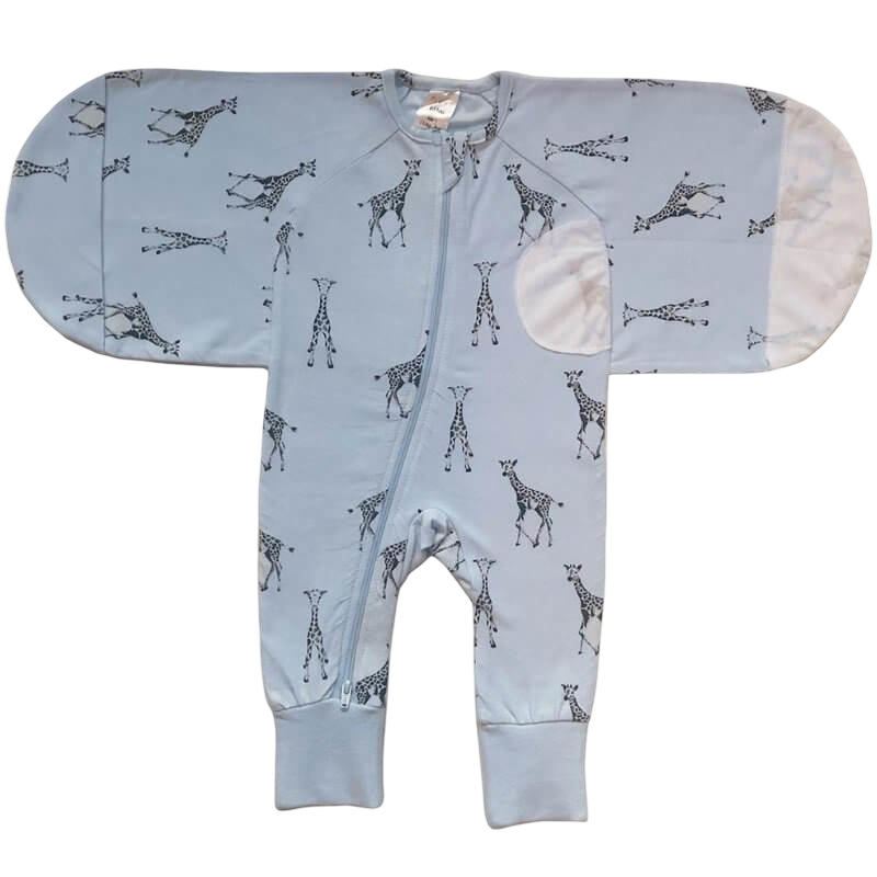 Plum Swaddle Suit - Giraffe - 2.5 Tog - Large