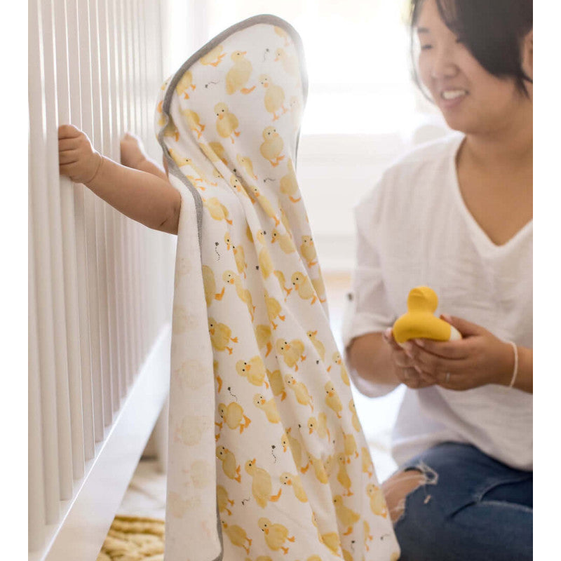 Burt's Bees Hooded Baby Towel Organic Cotton 2 in a pack - Little Ducks