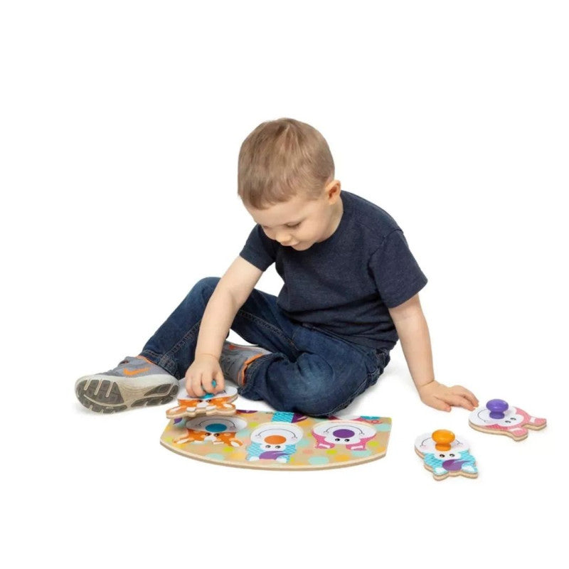 Melissa &amp; Doug First Play Jumbo Knob Puzzle - 農場