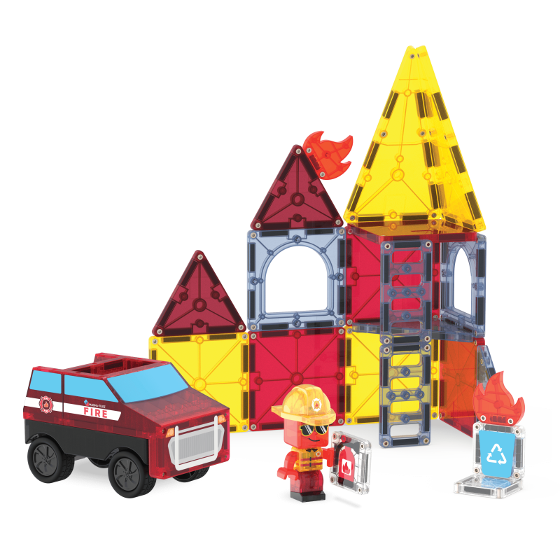 Magna-Tiles 消防救援™ 27 件套