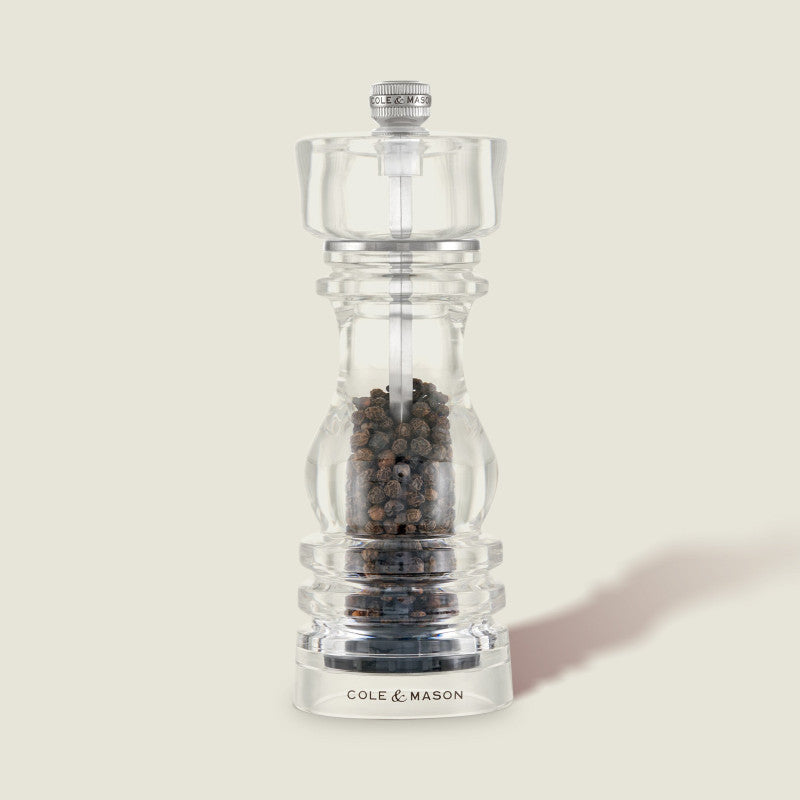Cole & Mason London 180mm/ 7in Acrylic Pepper Mill