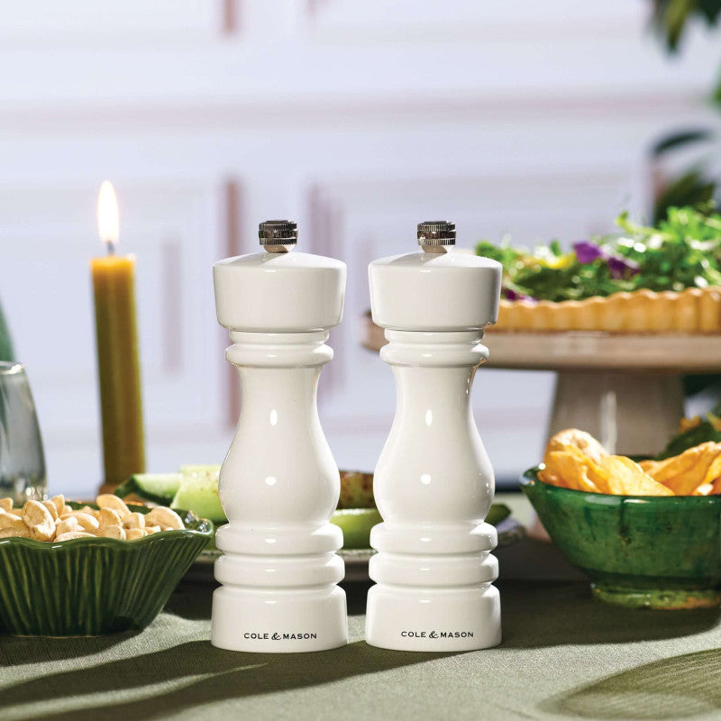 Cole & Mason London 180mm/ 7in White Gloss Gift Set