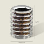 Cole & Mason Beehive 70mm/ 2.75in Clear Acrylic Shakers Box Set
