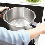 Fissler Vitavit Premium Pressure Cooker 22cm/6L+3.5l W/ Steamer Insert & Tripod Glass Lid