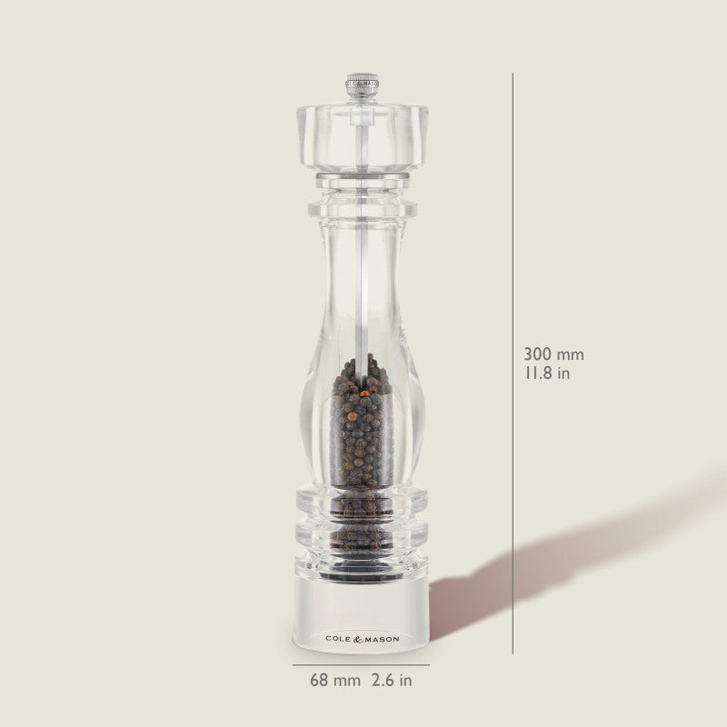 Cole & Mason London 130mm/ 5in Acrylic Salt Mill