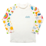 Charlie Banana Rash Guard White + Hello Sunshine