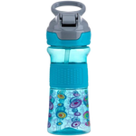 Nuby Soft Spout On the Go Sports Bottle with Push Button 360ml - Aqua