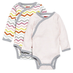 Skip Hop Side-Snap Long Sleeve Bodysuit 2-Pack - Girl