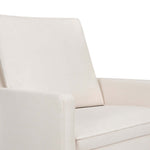 Babyletto Cali Pillowback Chair and a Half Glider - Performance Cream Eco-Weave with Light Wood Base