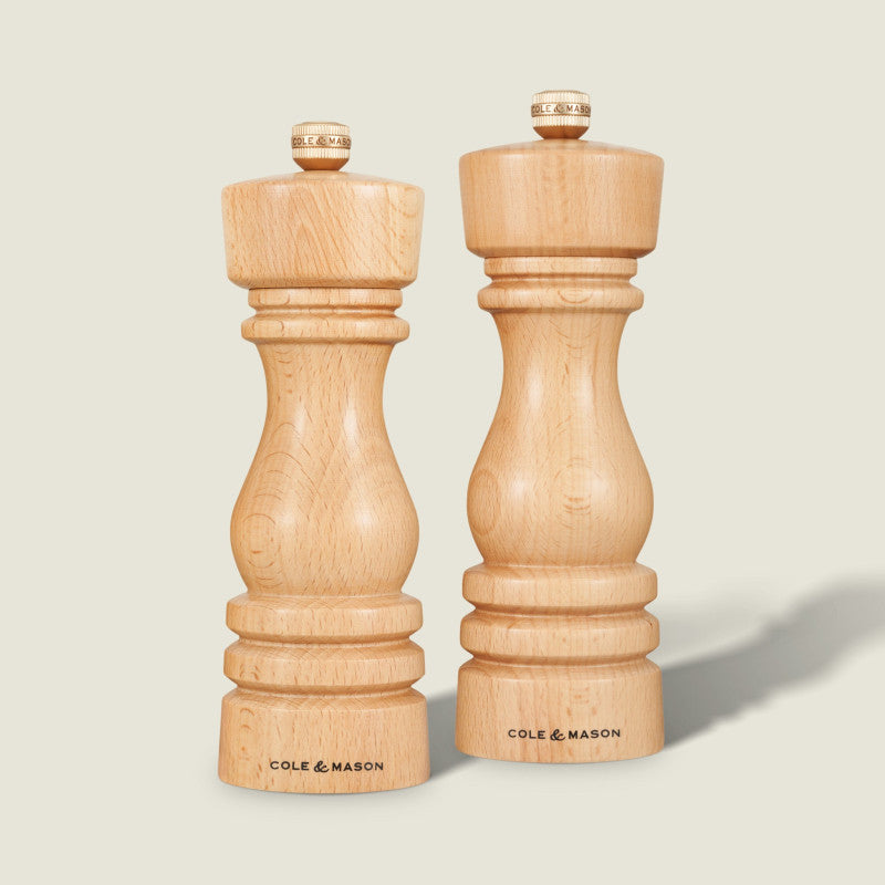 Cole & Mason London 220mm/ 8in Natural Beech Gift Set