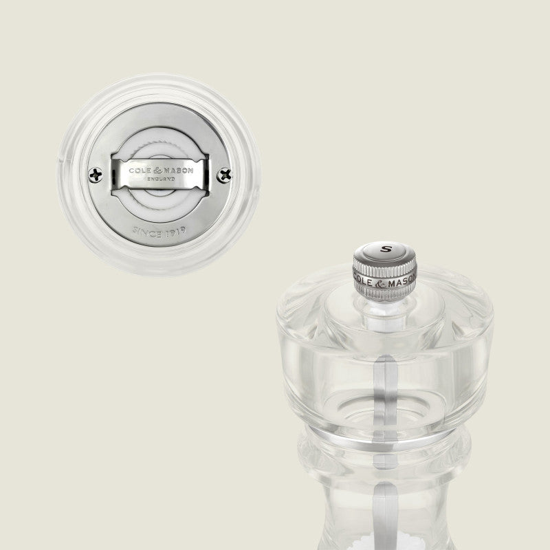 Cole & Mason London 180mm/ 7in Acrylic Salt Mill