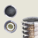 Cole & Mason Beehive 70mm/ 2.75in Clear Acrylic Shakers Box Set