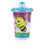 Nuby Wash or Toss Spout Cups with Lids (300ml x 3) - Girl