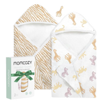 Momcozy Hooded Baby Towel Ultra Soft 2 in a pack - Little Safari L 70x70cm