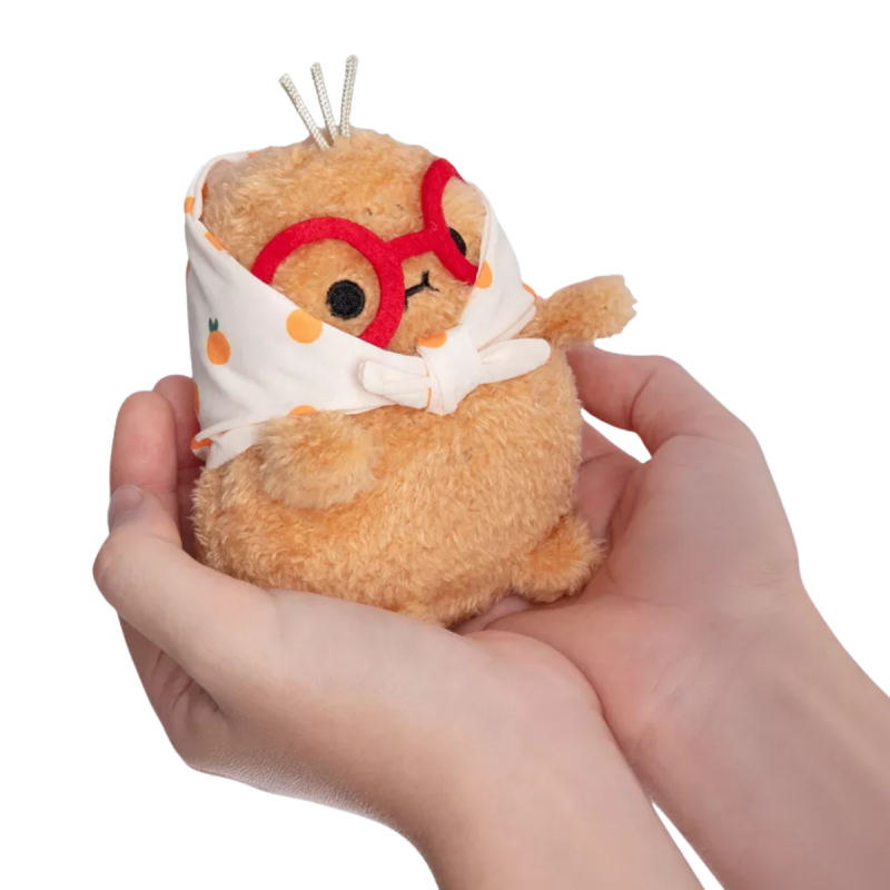 Noodoll Orange Grandma Ricespud Mini Sitting Plush Toy