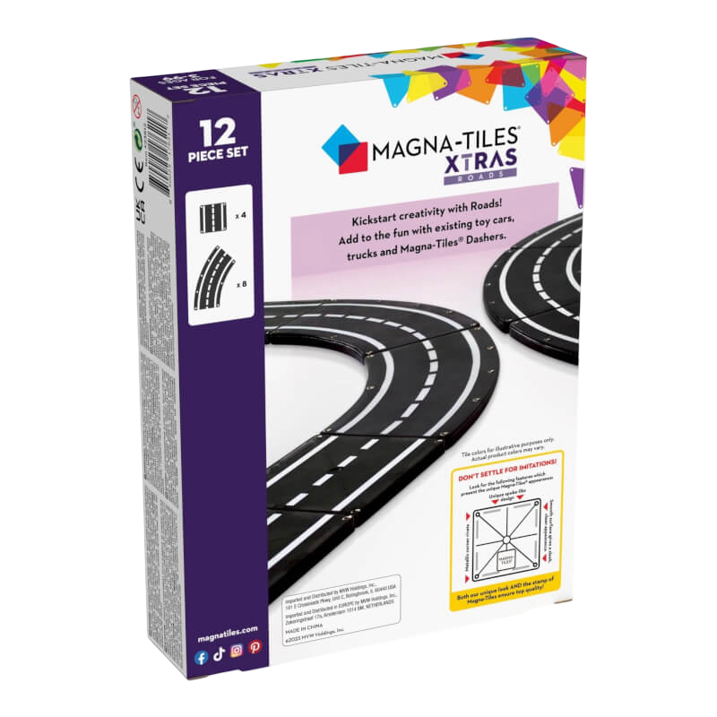 Magna-Tiles Xtras Roads 12-Piece Set