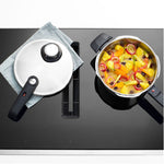 Fissler Vitavit Premium Pressure Cooker 22cm/6L+3.5l W/ Steamer Insert & Tripod Glass Lid