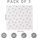 LYRICHOM BABY Muslin Swaddle Blankets for Newborn 3 in a pack - Clouds & Stars