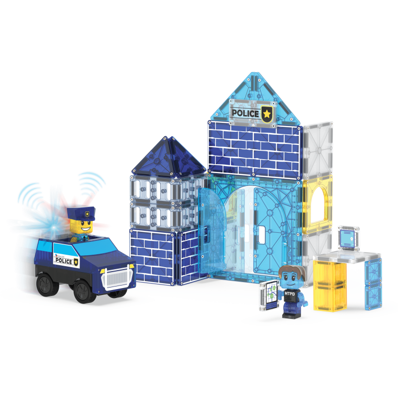 Magna-Tiles Police Station™ 35 Piece Set
