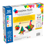Magna-Tiles 經典透明彩色磁力片 32 片裝